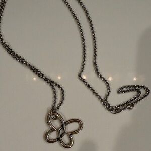 James Avery Silver Necklace with Infinity Loop Pendant